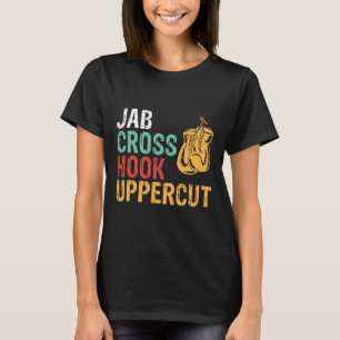 Camiseta Treino de Boxeador Jab Cruz Gancho Uppercut Homens