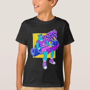 Camiseta Treino de Corpo Engraçado Fazendo Coisas Fitness A
