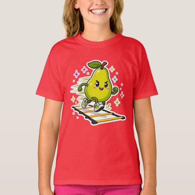 Camiseta Treino de Escada de Agilidade de Pera Determinada  (Frente)