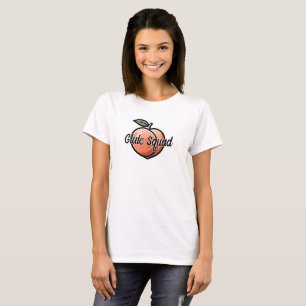 Camiseta Treino de Fitness Pêssego Esquadrão do Glúteo