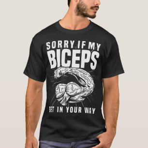 Camiseta Treino de Flexão de Bíceps Dizeres de Músculo Bíce