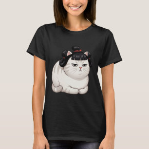 Camiseta Treino de Gato Gordinho Fitness Engraçado Preguiço