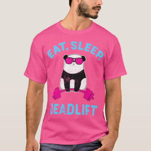 Camiseta Treino de Levantamento de Peso de Panda Bodybuildi