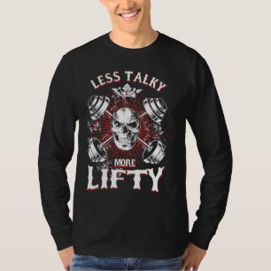 Camiseta Treino de Levantamento de Peso Menos Fala Mais Lev