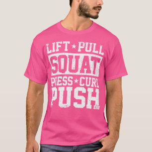 Camiseta Treino de Levantamento e Agachamento Academia Musc