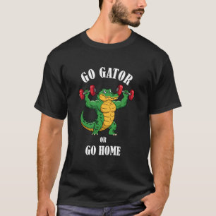 Camiseta Treino de musculação com halteres de jacaré Academ