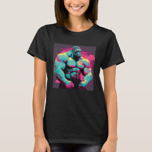 Camiseta Treino de Musculação do Corpo de Fera de Gorila