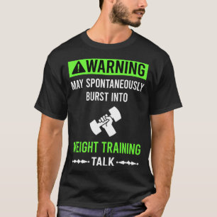 Camiseta Treino de Peso com Alerta Verde