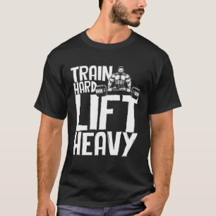 Camiseta treino de peso de reforço do músculo de exercício