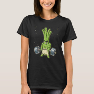 Camiseta Treino de Peso do Ginásio Cebolinha Verde Levantam