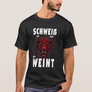 Camiseta Treino do Lobo Vermelho Gordo Chorando Fitness Eng