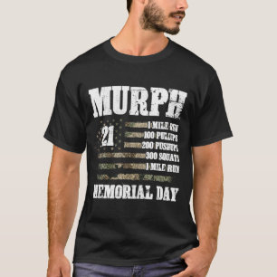 Camiseta Treino do Memorial Day Patriótico Herói Murph 2021