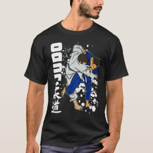 Camiseta Treino Marcial de Judô Judoken Japão Jiu Jitsu Atl