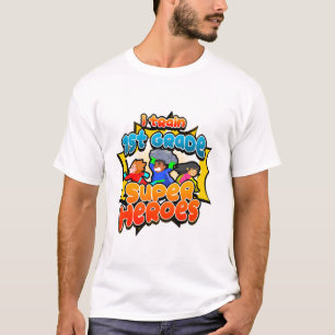 Camiseta Treino Super-Heróis da Série 1rua de volta ao Ensi