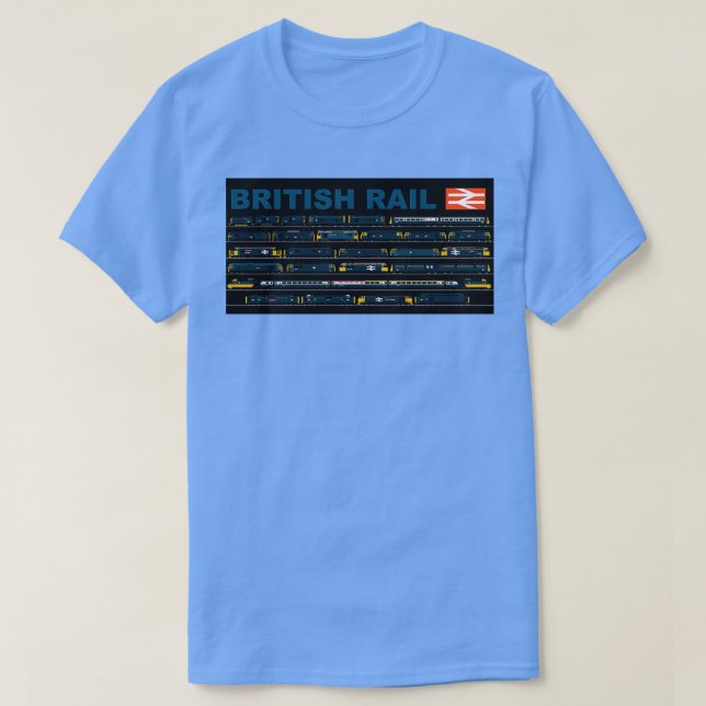 CAMISETA TREINOS FERROVIÁRIOS BRITÂNICOS (Frente do Design)