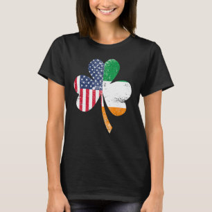 Camiseta Trelóquio do Dia de São Patrício Bandeira Irlandes