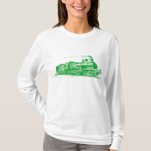 Camiseta Trem 03 - Verde de grama
