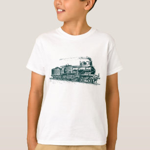 Camiseta Trem 03 - Verde escuro