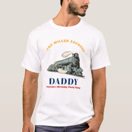 Camiseta Trem Antigo Aniversário do Papai