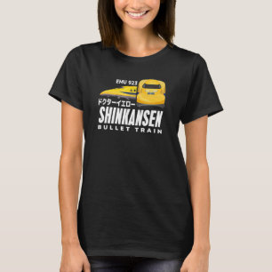 Camiseta Trem Bala Dr Yellow Shinkansen Kanji Japonês J