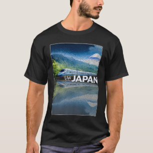 Camiseta Trem Bala Japão Monte Fuji Shinkansen Souvenir Jap
