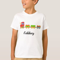 Trem colorido dos desenhos animados