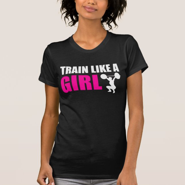 Camiseta Trem como uma menina (Frente)