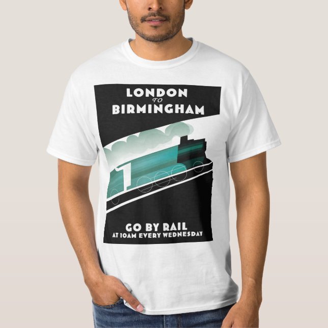 Camiseta Trem de Londres para Birmingham (Frente)