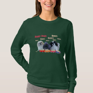 Camiseta Trem de Osso da Família Pekingese