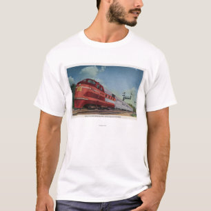 Camiseta Trem de RocketStreamlined da ilha da rocha