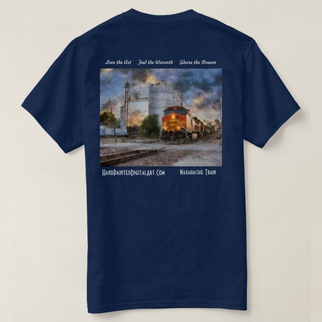 Camiseta Trem de Waxahachie (Verso do Design)