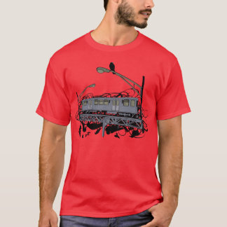 Camiseta Trem do EL e ilustração artísticos urbanos dos