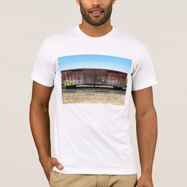 Camiseta Trem do frete da oxidação (com portas) com (Frente)