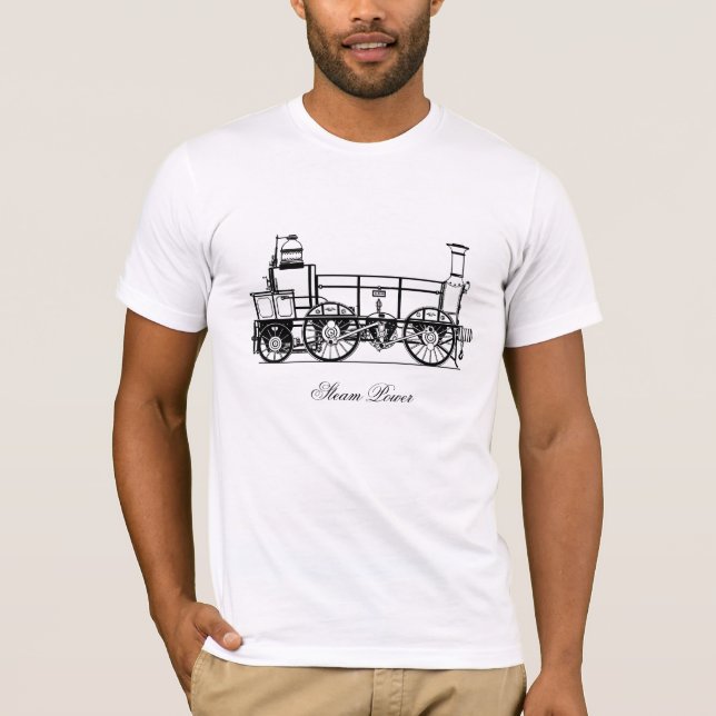 Camiseta Trem do vapor - poder de vapor! (Frente)