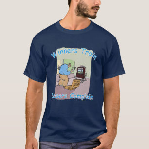 Camiseta Trem escuro básico dos T-Vencedores do lançament