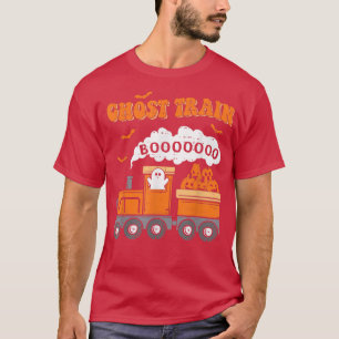 Camiseta Trem Fantasma Engraçado Boo Halloween Meninos