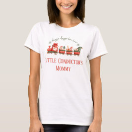 Camiseta Trem Festa de 2 Anos da Mamãe Pequenos Maquinistas