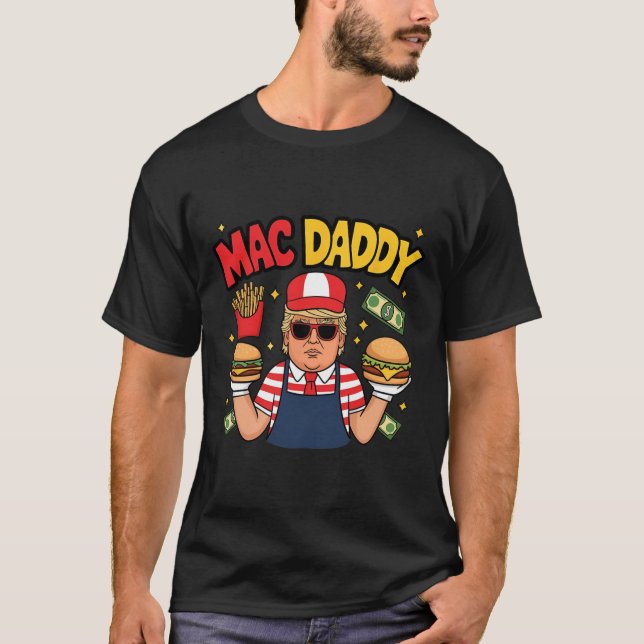 Camiseta Trem Mac Daddy Fazendo Fritas Dito Engraçado  (Frente)