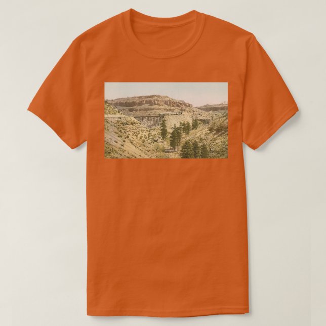 Camiseta trem no Grand Canyon (Frente do Design)