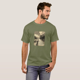 Camiseta Trem nos trilhos