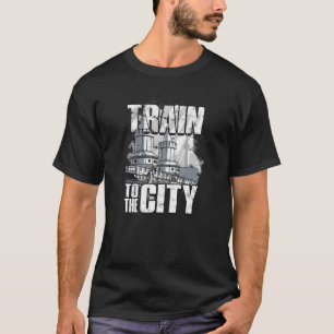 Camiseta Trem para a Cidade-Chuva