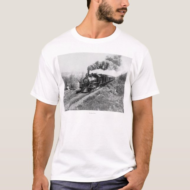Camiseta Trem Railway limitado da costa norte próximo (Frente)
