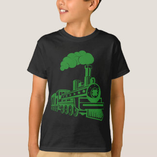 Camiseta Trem Verde Irlandês Dia de São Patrício Feriado Me