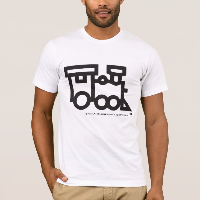 Camiseta trem, vidro, Enfranchisement expresso - (Frente)