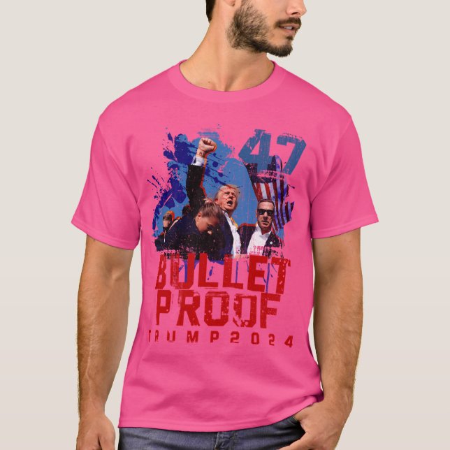 Camiseta Tremor à prova de bala 2024 Assassination Trump Ra (Frente)