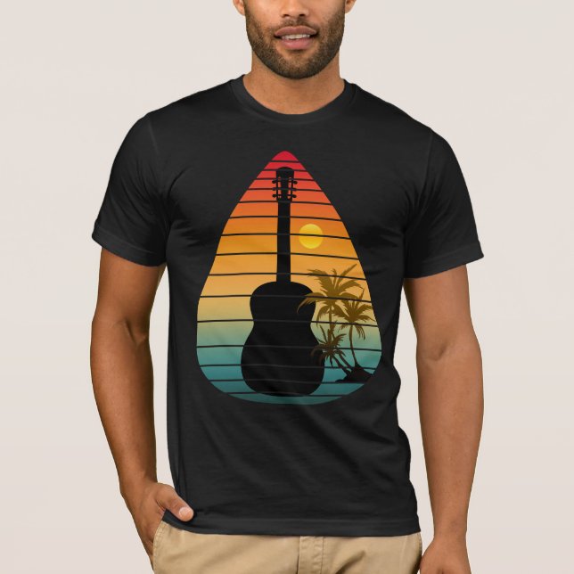 CAMISETA TRENDAR GUITAR PICK SUNSET (Frente)