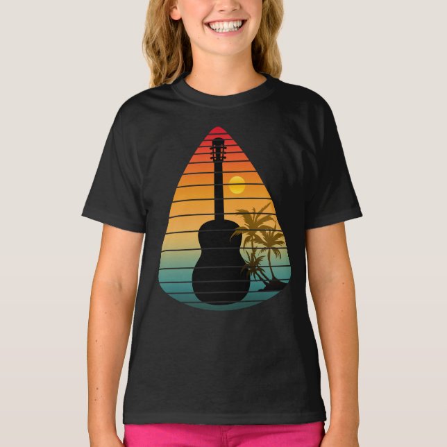 CAMISETA TRENDAR GUITAR PICK SUNSET (Frente)
