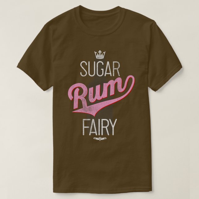 Camiseta Trendência Açúcar de Natal Rum Fairy Bottle Silhou (Frente do Design)