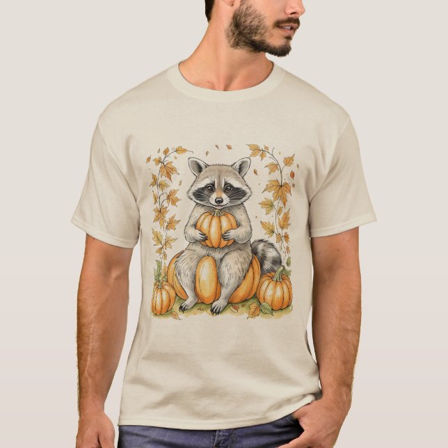 Camiseta Trendência de Pumpkin de Halloween de Trick ou Tra (Frente)