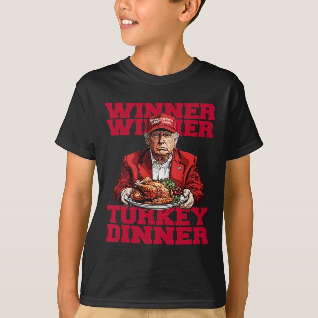 Camiseta Trending Humor Trump Vencedor da Turquia Dinnerth (Frente)